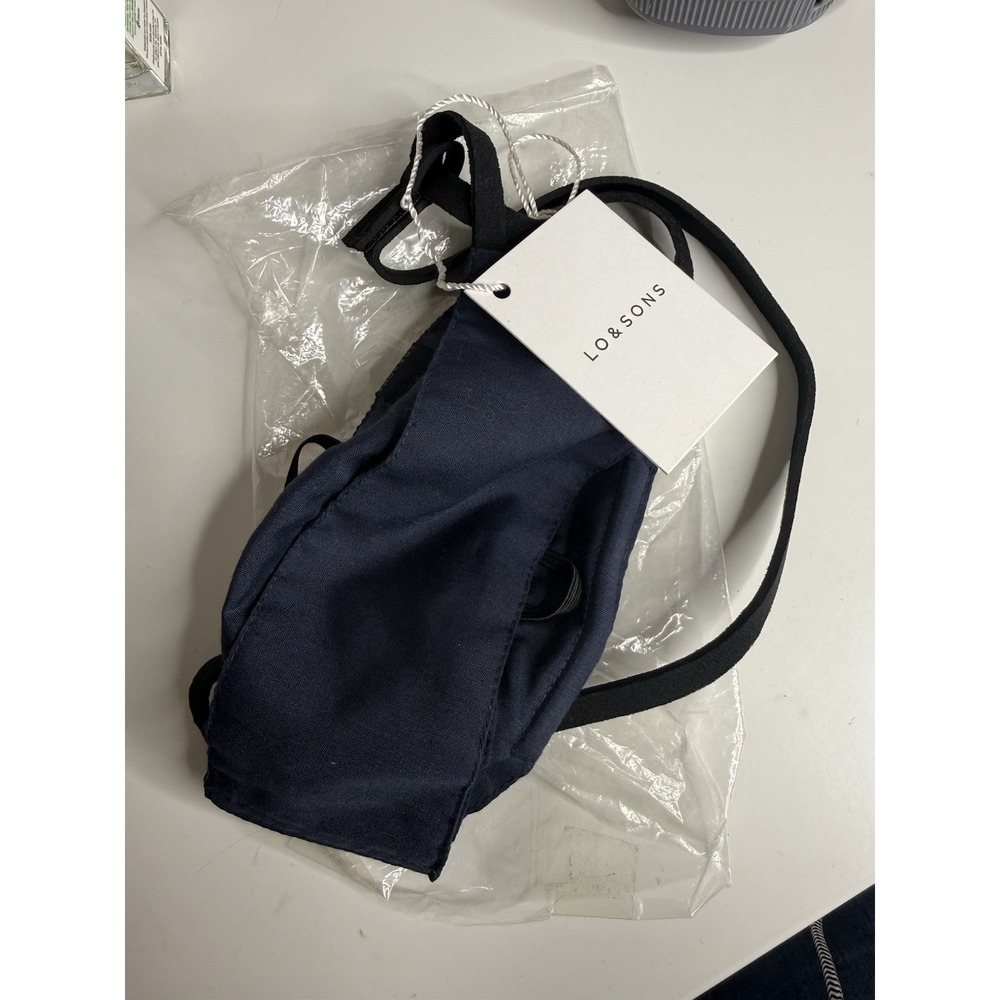 Lo And Sons Reusable Face mask Navy And Black Scrubs
